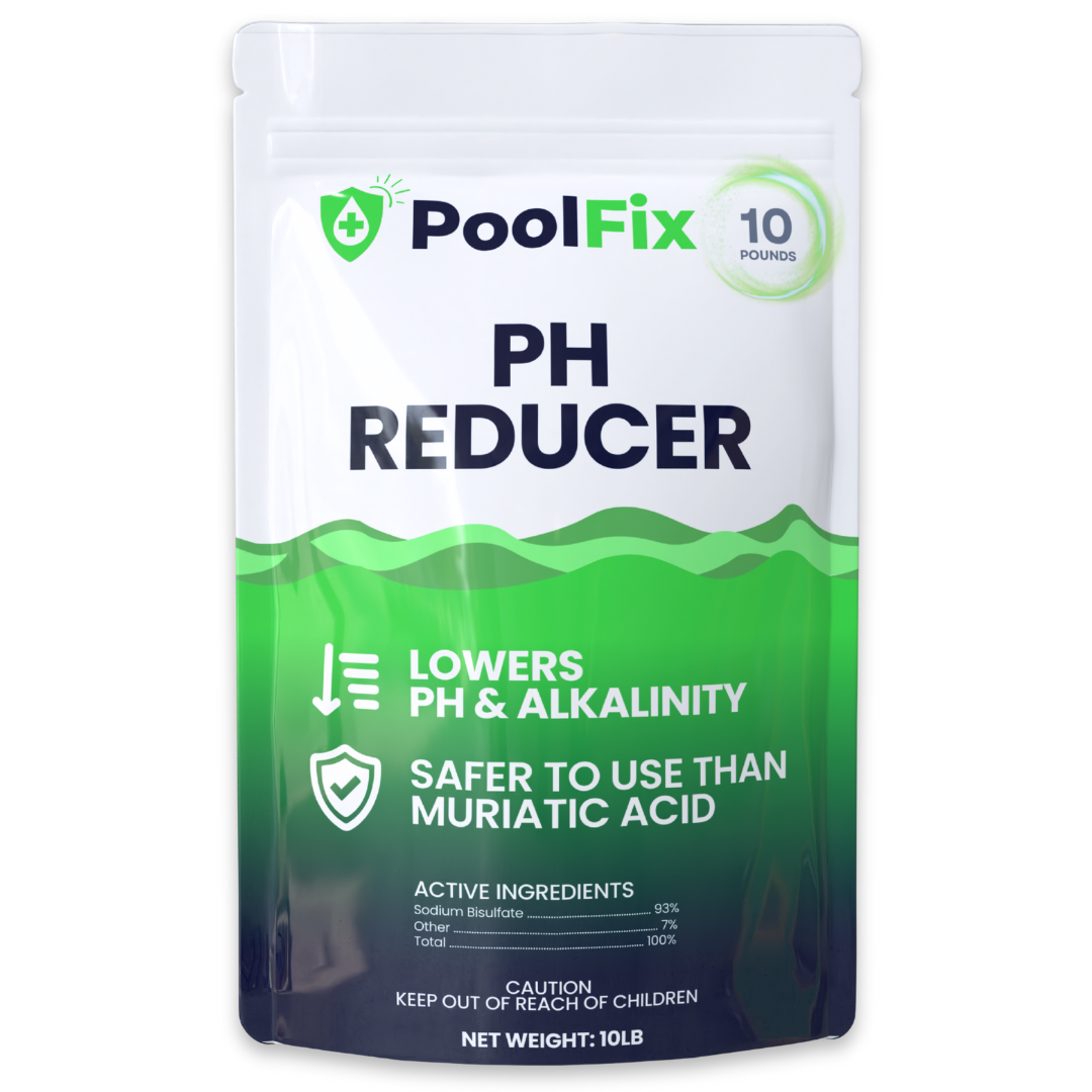 PoolFix PH Reducer for Pools – Sodium Bisulfate Dry Acid for Swimming Pools, Spas & Hot Tubs, Lowers pH and Alkalinity, Prevent Cloudy Water & Balance pH Levels