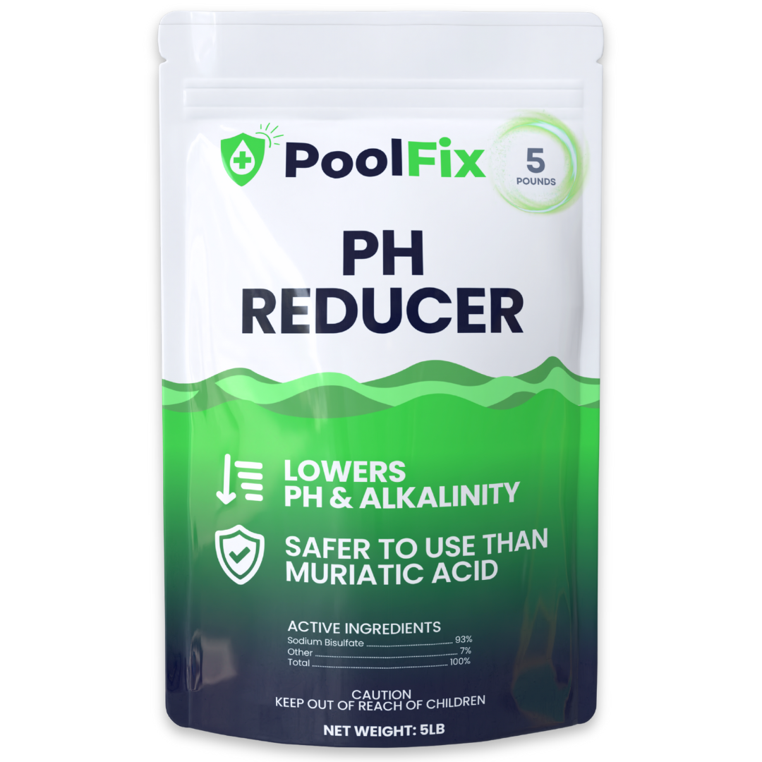 PoolFix PH Reducer for Pools – Sodium Bisulfate Dry Acid for Swimming Pools, Spas & Hot Tubs, Lowers pH and Alkalinity, Prevent Cloudy Water & Balance pH Levels