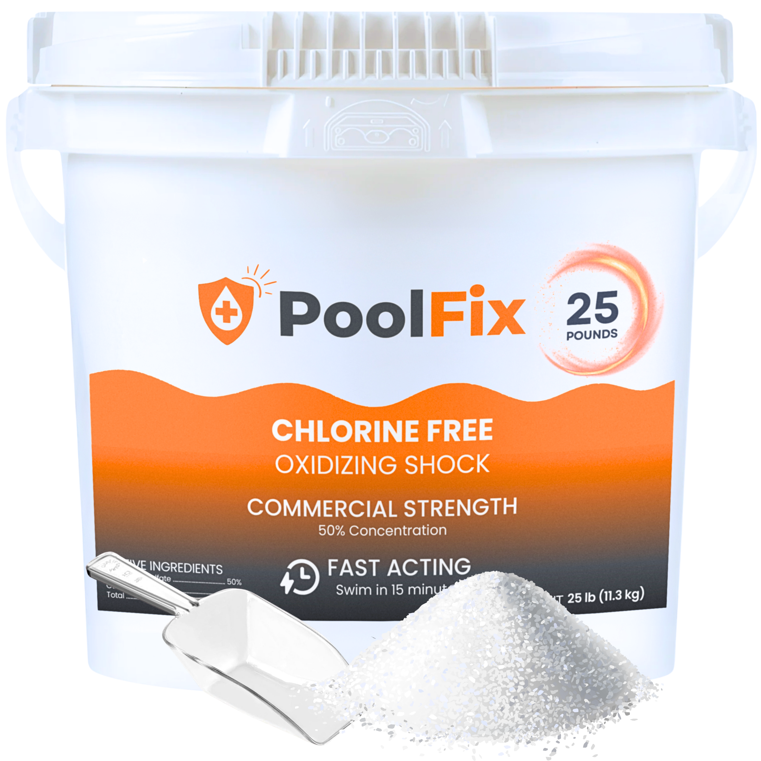 PoolFix Non-Chlorine Spa Shock – Chlorine-Free Hot Tub Oxidizer, MPS Shock Treatment for Spas & Jacuzzi – Assists Bromine, Eliminates Odors & Cloudy Water