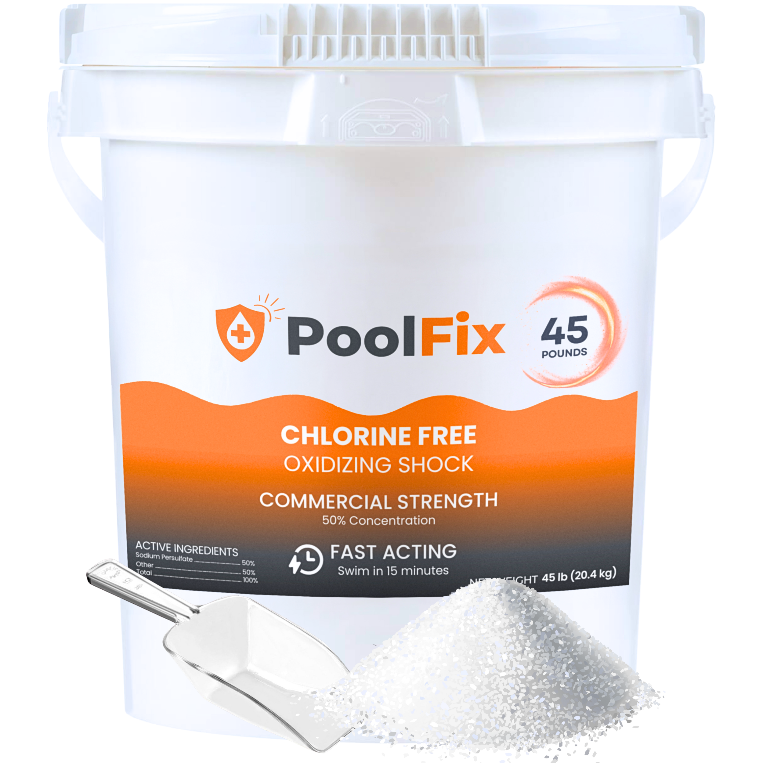 PoolFix Non-Chlorine Spa Shock – Chlorine-Free Hot Tub Oxidizer, MPS Shock Treatment for Spas & Jacuzzi – Assists Bromine, Eliminates Odors & Cloudy Water