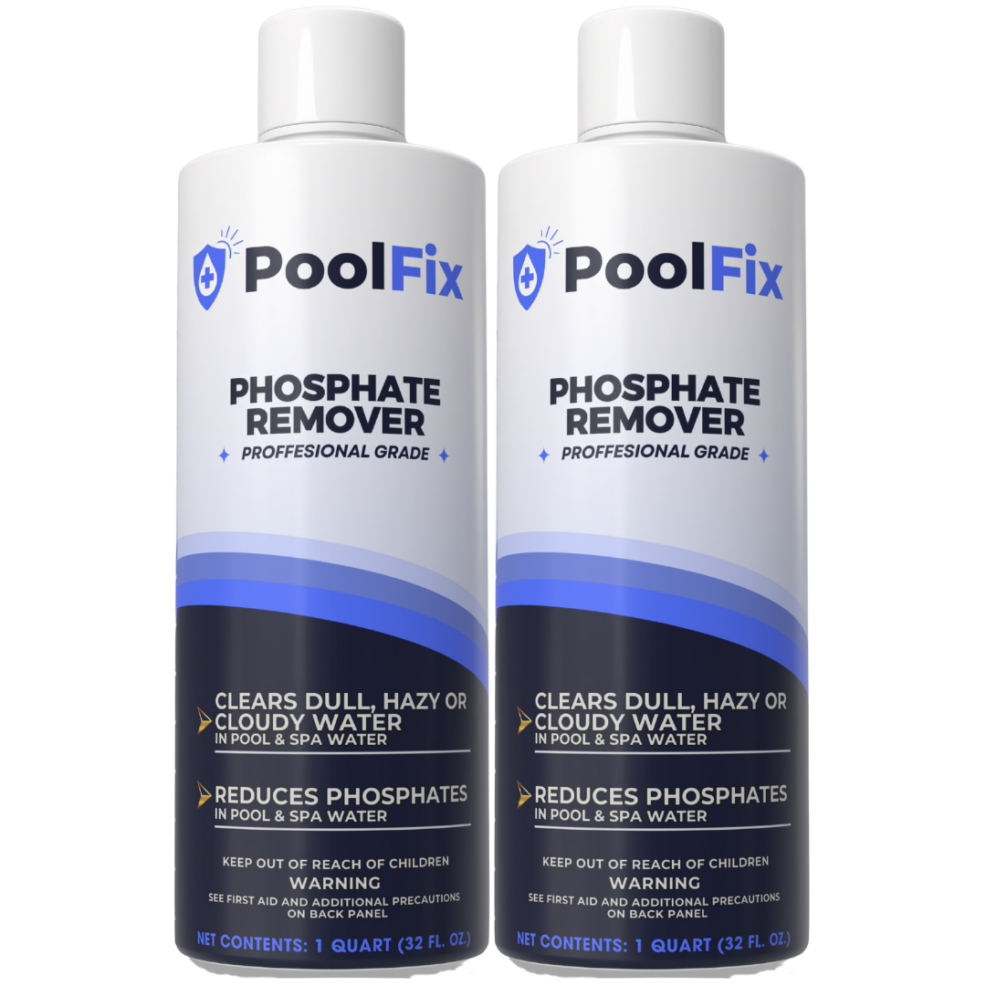 PoolFix Phosphate Remover – 1 Quart Reduces Phosphates for Cleaner, Clearer Water & Improved Pool Clarity | Professional Grade - 32 oz Bottle