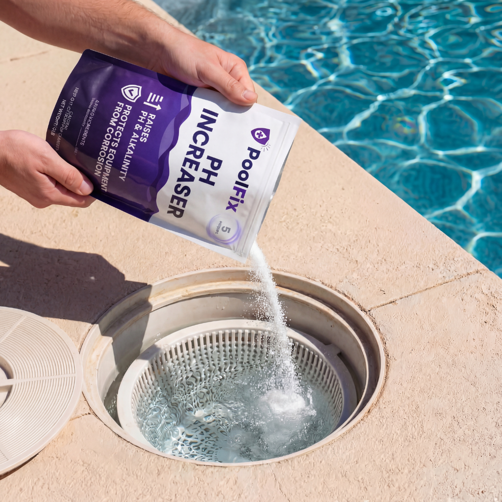 PoolFix pH Increaser for Swimming Pools – Pure Granular Soda Ash to Raise pH Up for Swimming Pools and Alkalinity Booster